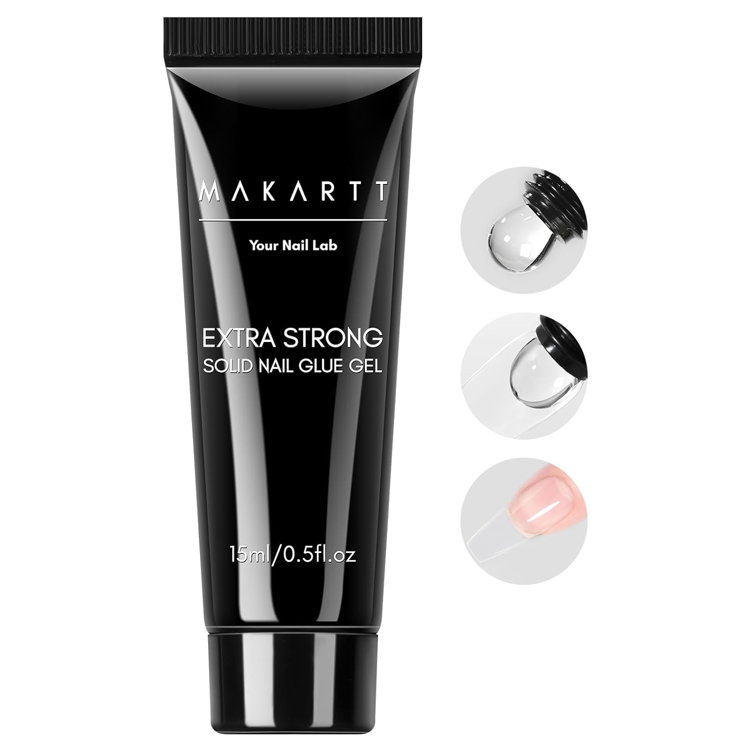 Makartt Gel de pegamento de uñas estra fuerte