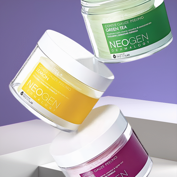 DERMALOGY by NEOGENLAB Almohadillas de gasa Bio-Peel para pelar, limón, vino y té verde, 30 unidades
