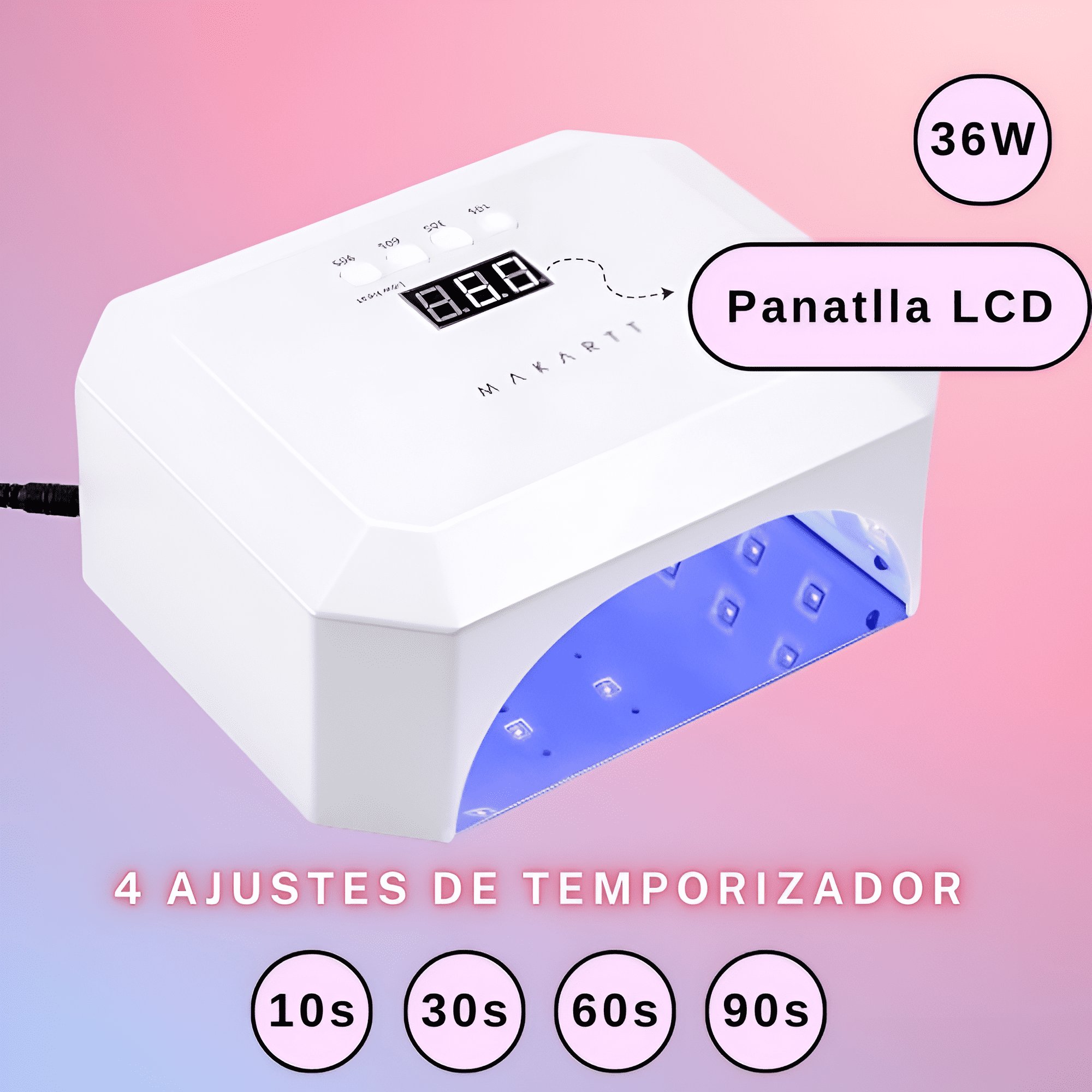Lampara uv led 36W makartt
