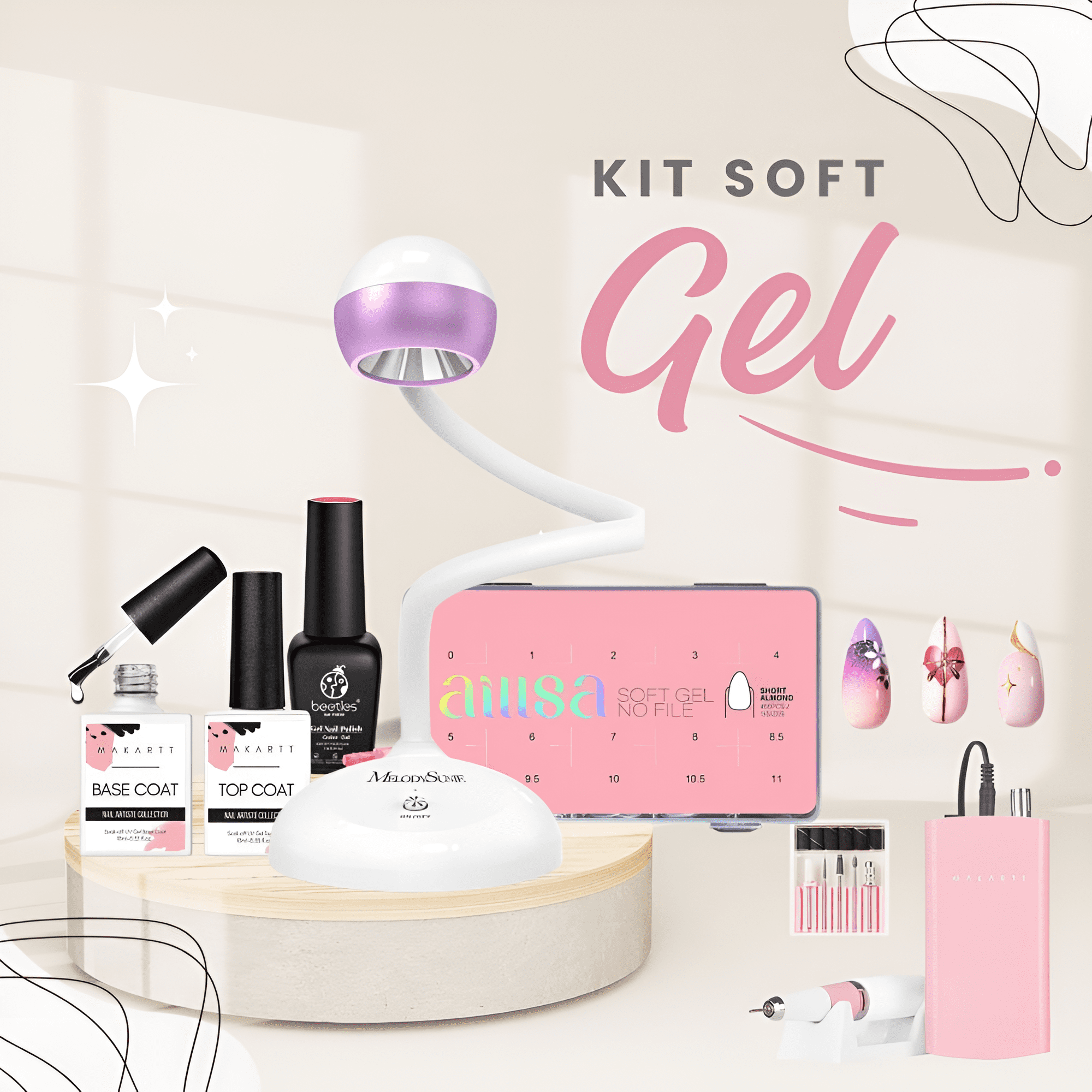 Soft gel 2025 uñas