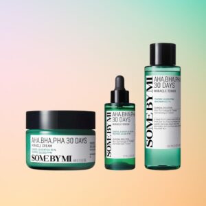 SOME BY MI AHA BHA PHA 30 Days Miracle Toner + AHA BHA PHA 30 Days Miracle Cream + AHA BHA PHA 30 Days Miracle Serum
